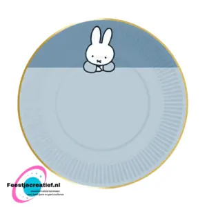 Nijntje Borden – First Birthday Blauw (8 stuks)