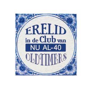 Tegels delfts blauw 40 jaar