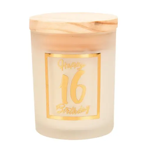 Verjaardagskaarsen 16 jaar - wit goud 1 Verjaardagskaarsen 16 jaar - wit goud