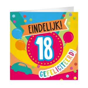 XL Greeting Cards -18 jaar