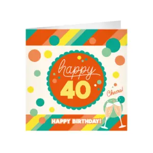 XL Greeting Cards -40 jaar