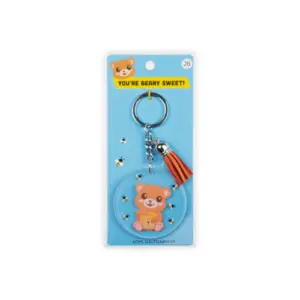 Sleutelhanger met kwastje | Acryl sleutelhanger - Beer