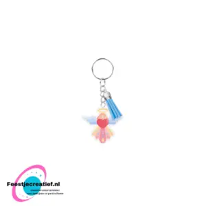 Sleutelhanger met kwastje | Acryl sleutelhanger - Beschermengel