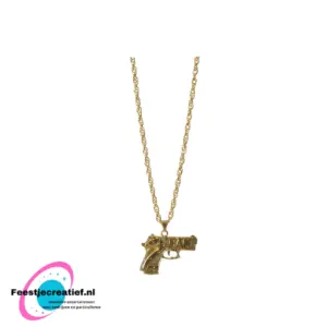 Gouden Ketting Pistool – Metaal