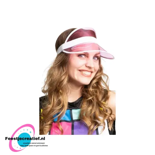 Zonneklep roze 1 Zonneklep roze