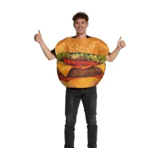 Fun Kostuum hamburger – Polyester – One Size