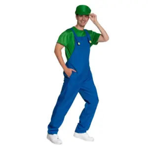 Luigi verkleedset  - loodgieter groen – XL