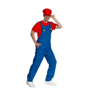 Mario verkleedset  - loodgieter Rood – XL