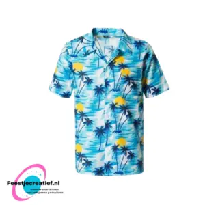 Hawai Shirt Blauw - 2XL