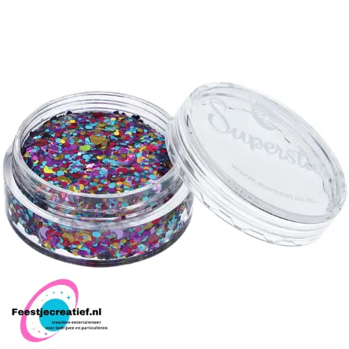 Superstar Chunky Glitter Crème 10 ml Carnaval 1 Superstar Chunky Glitter Crème 10 ml Carnaval