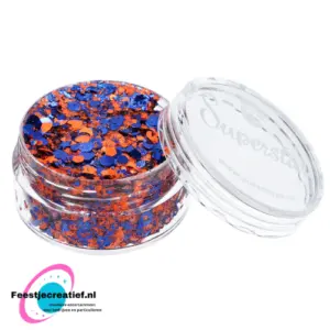 Superstar Chunky Glitter Crème 10 ml Orange & Blue (Lampegat)
