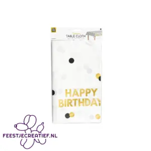 Papieren tafelkleed 137x274cm - Happy Birthday