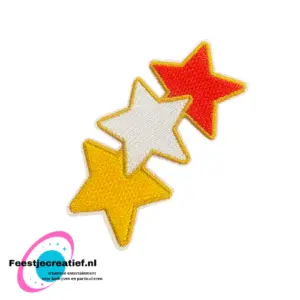 Strijkembleem 3x ster oeteldonk