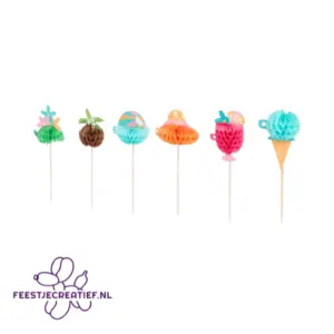 Cocktailprikker - 24 stuks - summer