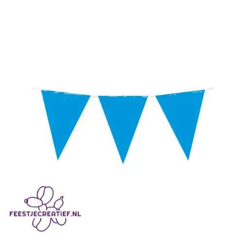 Vlaggenlijn blauw, 10 meter 2 Vlaggenlijn blauw, 10 meter - Afbeelding 2