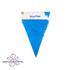 Vlaggenlijn blauw, 10 meter