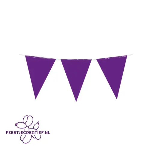 Vlaggenlijn paars, 10 meter 2 Vlaggenlijn paars, 10 meter - Afbeelding 2