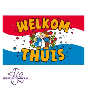 Welkom thuis 17 XXL Gevelvlag ' Welkom Thuis ' (150x90cm)