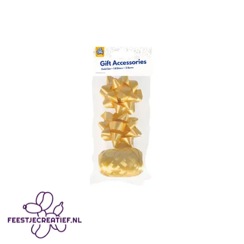Gift accessoires - goud - krullint - cadeaulint 2 Gift accessoires - goud - krullint - cadeaulint - Afbeelding 2