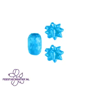 Gift accessoires - blauw - krullint - cadeaulint