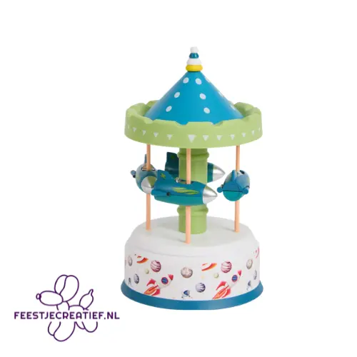 Muziekdoos – Space Raket – 360° Draaibaar – 17 cm 1 Muziekdoos – Space Raket – 360° Draaibaar – 17 cm