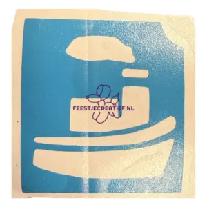 Glittertattoo sjabloon boot