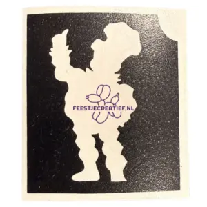 Glittertattoo sjabloon flipje