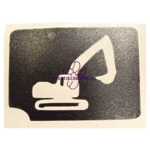 Glittertattoo sjabloon Graafmachine