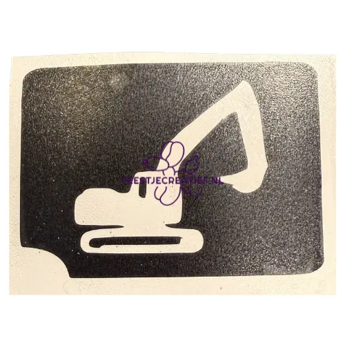 Glittertattoo sjabloon Graafmachine 1 Glittertattoo sjabloon Graafmachine