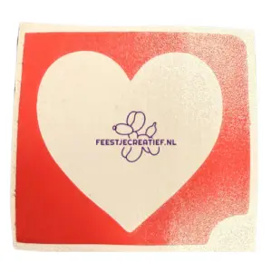 Glittertattoo sjabloon hart