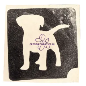 Glittertattoo sjabloon Hond