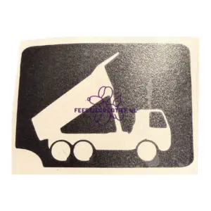 Glittertattoo sjabloon Kiepwagen