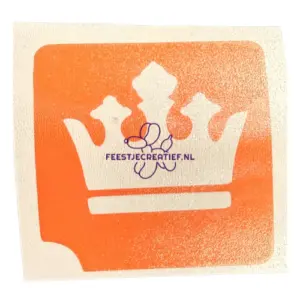 Glittertattoo sjabloon Kroon