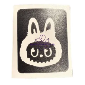 Glittertattoo sjabloon Labubu