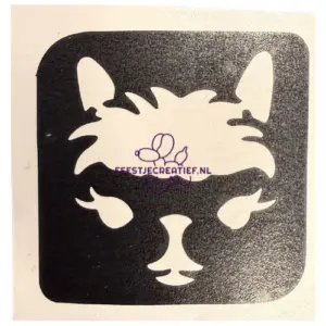 Glittertattoo sjabloon lama