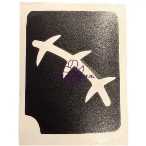 Glittertattoo sjabloon Litteken