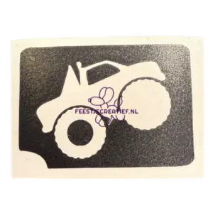 Glittertattoo sjabloon Monstertruck