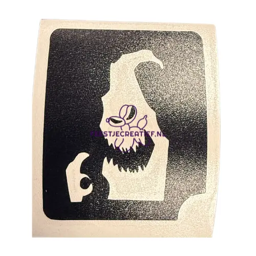 Glittertattoo sjabloon oogie boogie 1 Glittertattoo sjabloon oogie boogie