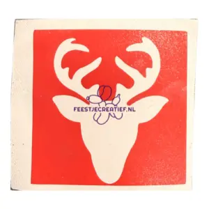 Glittertattoo sjabloon Rendier 2