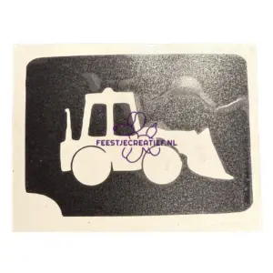 Glittertattoo sjabloon Shovel