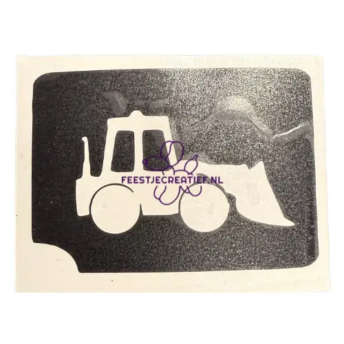 Glittertattoo sjabloon Shovel 1 Glittertattoo sjabloon Shovel