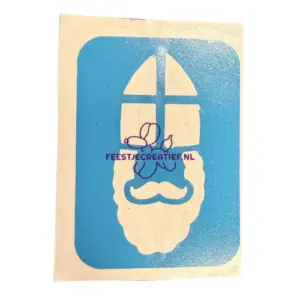 Glittertattoo sjabloon Sinterklaas