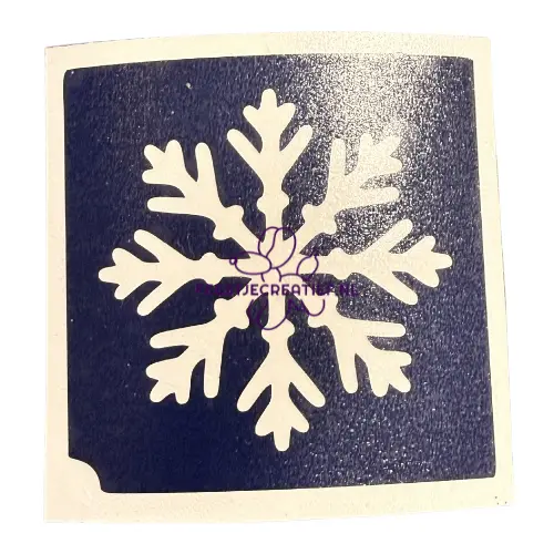 Glittertattoo sjabloon Sneeuwster 1 Glittertattoo sjabloon Sneeuwster