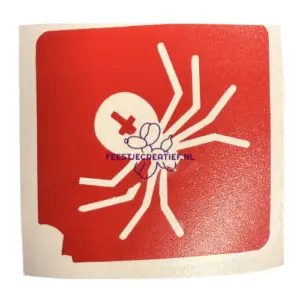 Glittertattoo sjabloon Spin halloween