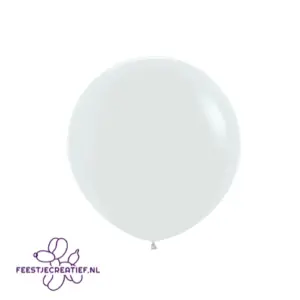 24 inch Ballon Sempertex  white - 3 stuks
