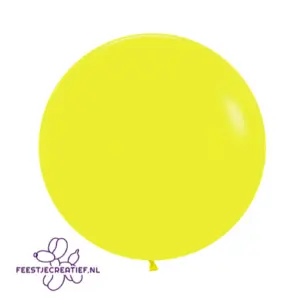 24 inch Ballon Sempertex  yellow - 3 stuks