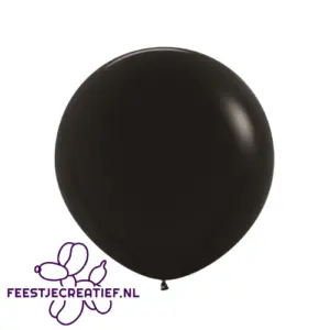 24 inch Ballon Sempertex  black - 3 stuks