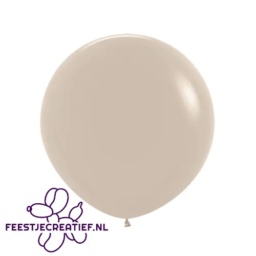 24 inch Ballon Sempertex White sand- 3 stuks 1 24 inch Ballon Sempertex White sand- 3 stuks