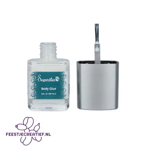 Superstar Body Glue huidlijm voor glitter-tattoo's, 15ml 1 Superstar Body Glue huidlijm voor glitter-tattoo's, 15ml