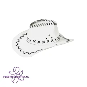 Cowboy hoed wit